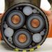 Cross-section of a multi-core submarine communications cable